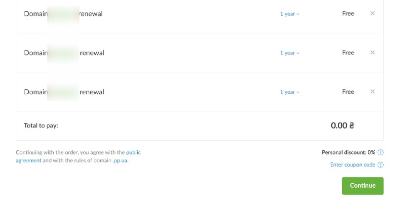 #资讯 免费域名 PP.UA 后缀的域名之前注册过的可以去看看，可以续订了呢